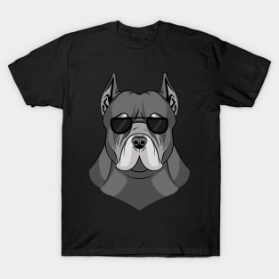 Cool Pitbull with Sunglasses T-Shirt